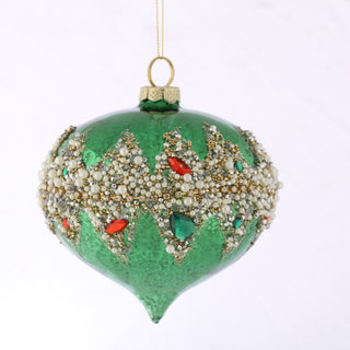 5" D GLASS ONION ORN