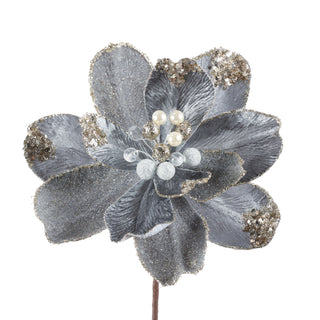 18" JWL MAGNOLIA STEM-BLUE GREY