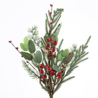 28" PINE BERRY SPRAY-RED GRN