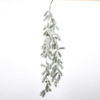 47" FLOCKED LVS SPRAY-GREEN WHITE