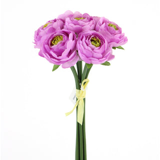 9" RANUNCULUS BUNDLE-HOT PINK