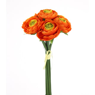 9" RANUNCULUS BUNDLE-ORANGE