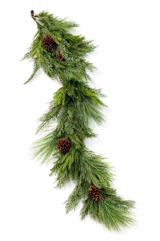 6' Gathered Greens Real Touch Garland SHIPS 7/1/2026