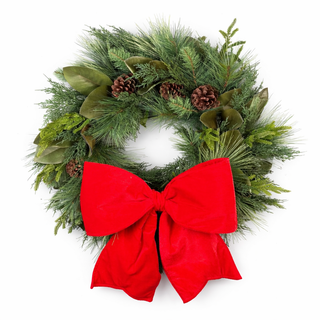 30" Home for Christmas with Magnolia Real Touch Wreath SHIPS 7/1/2026