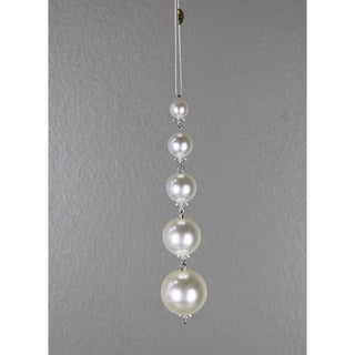 5.5IN Pearl Drop Ornament, Pearl