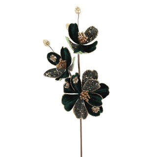23.5IN Saucer Magnolia Spray, Green