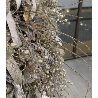 34IN Glitter Twig Branch, Platinum