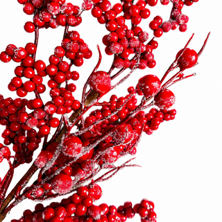 28" Red Berries Stem