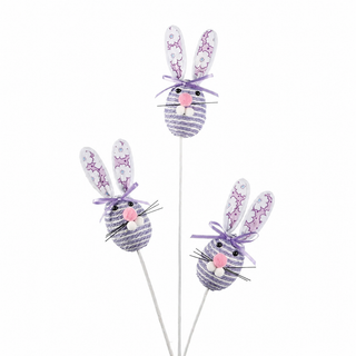 29" Easter Rabbit Stem Purple