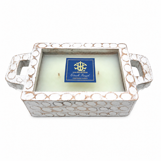 Citronella Pineapple Whitewash Rectangle Candle
