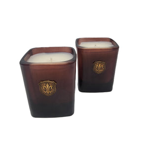 Tweed 9 oz Brown Square Candle