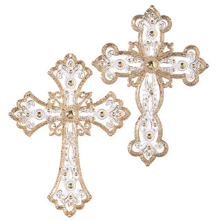 5" Jeweled Cross Ornament