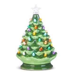 8" Lighted Vintage Tree