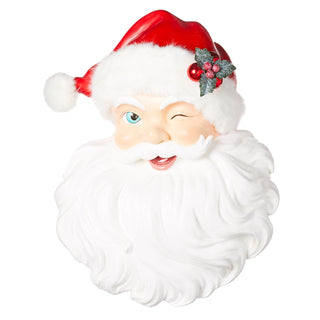 18" Santa Face Wall Art SHIPS 9/1/2026