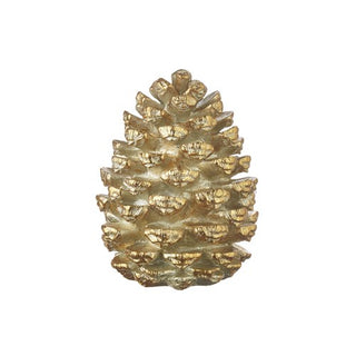 9" Gold Pinecone