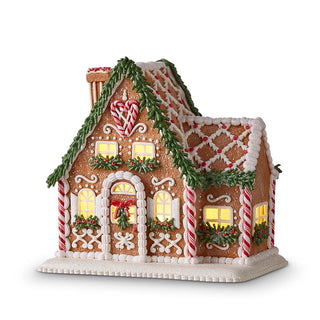8.75" Lighted Gingerbread House with Chimney SHIPS 9/1/2026