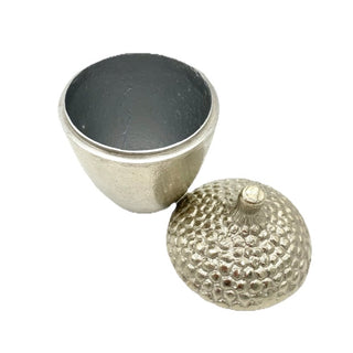 Metal Acorn Container with Lid