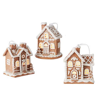 5" Lighted Gingerbread House Ornament (1 only)