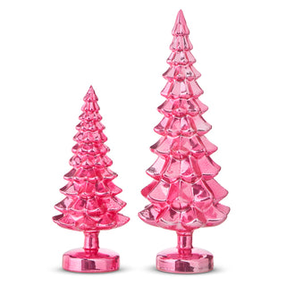 15.25" Pink Glass Trees (LARGE)