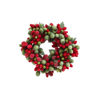 3.5" Beaded Berry Candle Ring SHIPS 9/1/2026