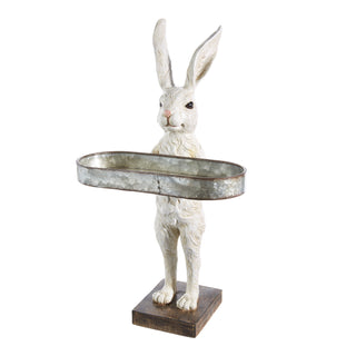 18.25" RABBIT WITH TRAY