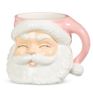 7.5" Pink Santa Container