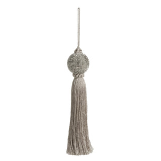 10" Silver Tassel Ornament