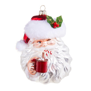 5.25" Santa Drinking Cocoa Ornament SHIPS 9/1/2026