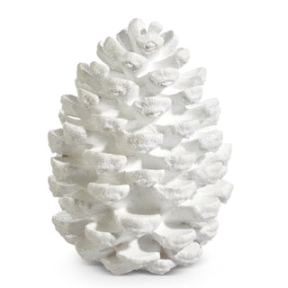 9" White Pinecone