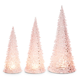 10.75" Lighted Pink Trees (SMALL)