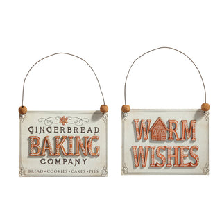 5" Gingerbread Sign Ornament-Baking Only