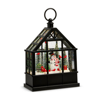 9.5" Snowman and Cardinal Lighted Water Greenhouse SHIPS 9/1/2026