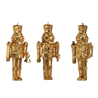 5" Gold Nutcracker Ornament (Baton)