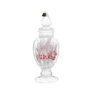 EC 8.25" Large Peppermint Candy Jar Ornament