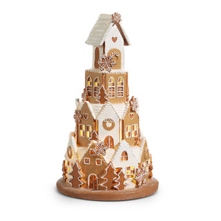 16" Lighted Gingerbread House