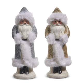 8.5" Gold with Fur Trim Santa - GOLD ONLY
