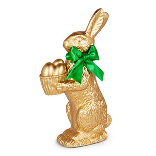14" Gold Bunny with Egg Basket
