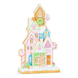 16" Pastel Gingerbread Village