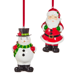 4.75" Christmas Icon Ornament (SNOWMAN ONLY) SHIPS 9/1/2026
