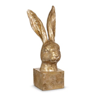 12.75" GOLD RABBIT BUST