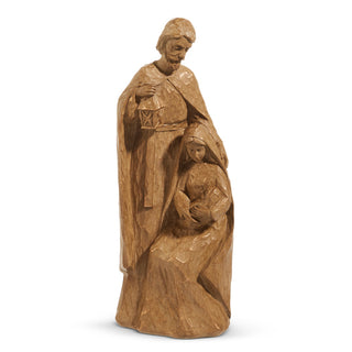 11.25" Carved Holy Family