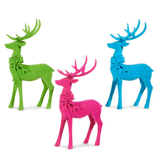 14" Flocked Deer (GREEN ONLY)