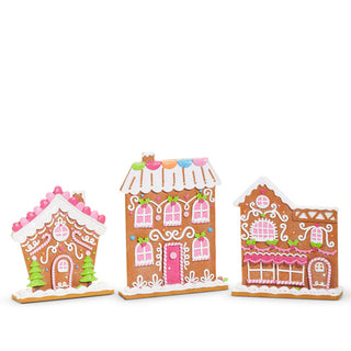 8.5" X 9.25" Bright Gingerbread Village (LEFT ONLY)
