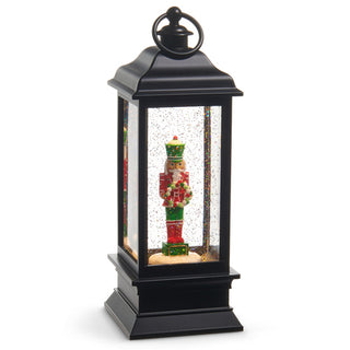 11.5" Christmas Gingerbread Nutcracker Lighted Water Lantern