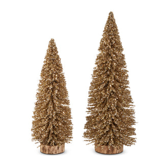 18" Gold Glittered Tree