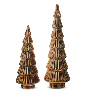 10" Mercury Glass Brown Trees (SMALL ONLY)