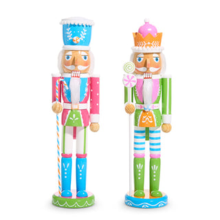 15" Pastel Nutcracker - PINK/GREEN ONLY