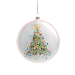 5" Confetti Tree Disc Ornament SHIPS 9/1/2026