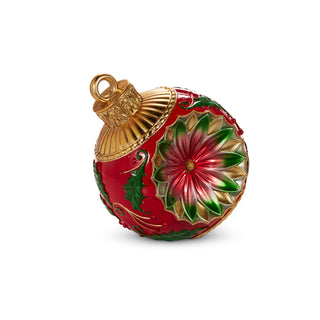 14" Vintage Red and Green Ornament Decor