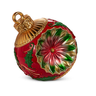 18" Vintage Red and Green Ornament Decor